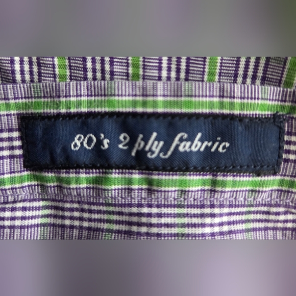 Men's Purple Striped Button-Down Shirt - Picture 12 of 15